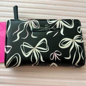 Betsey Johnson Black and White Bow Wallet